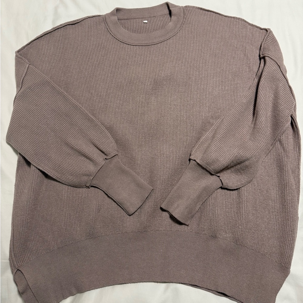 Women’s Oversized Sweater | dusty mauve/ taupe